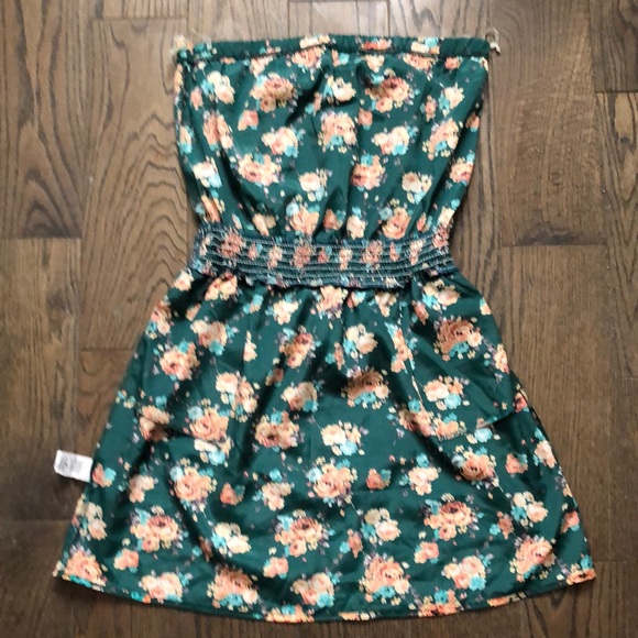 Strapless Floral Print Dress/Tunic - Picture 5 of 8